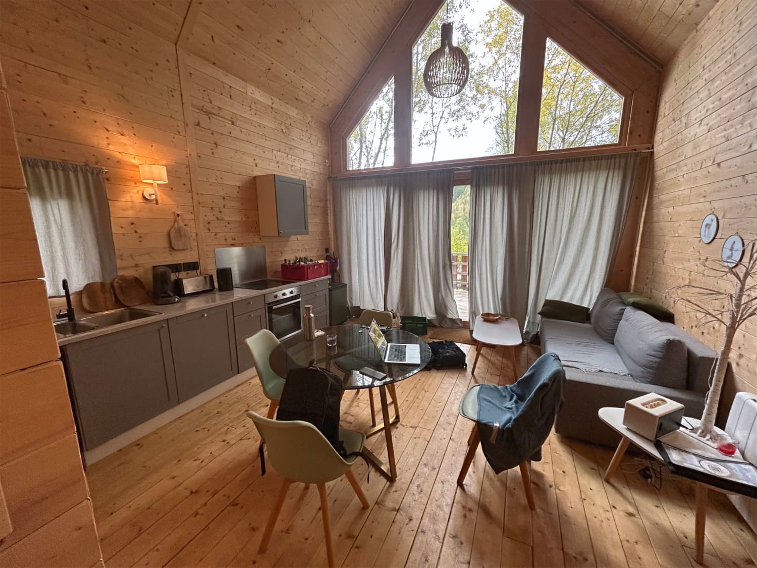 Inner view of my think week Airbnb